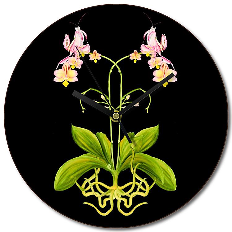 Orchid Mantis Clock