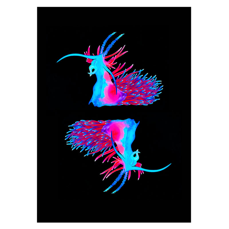 Ltd Edition Double Nudibranch Tea Towel