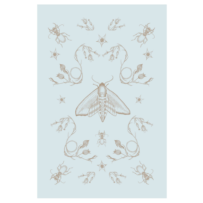 Tangled Hawkmoth Tea Towel